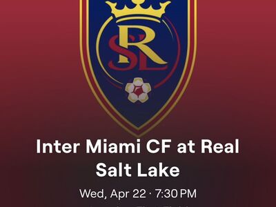 Inter Miami FC at Real Salt Lake Row L, A & B