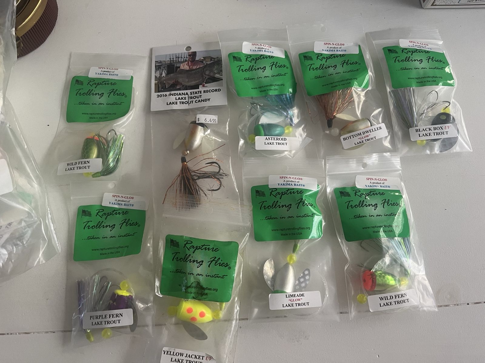 Rapture Trolling Flies for Lake Trout - Various Colors & Styles, NIP