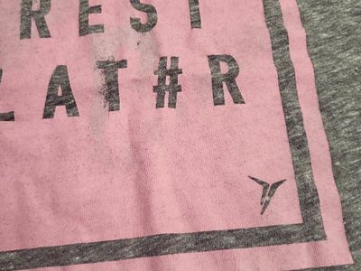 Old Navy Women's Gray Sleeveless Tank Top with Pink "REST LATER" Graphic - Size S