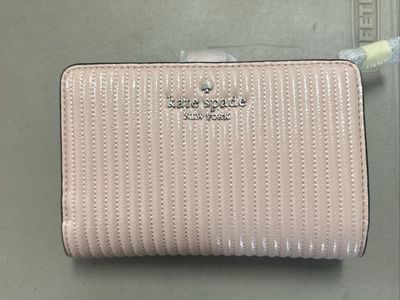 Kate Spade New York Pink Quilted Patent Leather Wallet