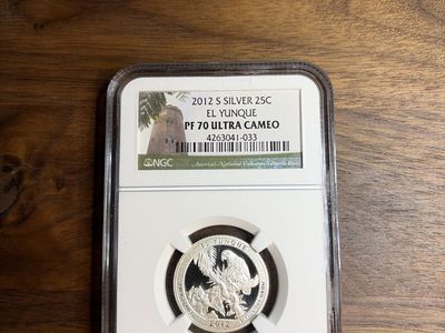 2012 S SILVER 25C EL YUNQUE NGC PF 70 ULTRA CAMEO Quarter