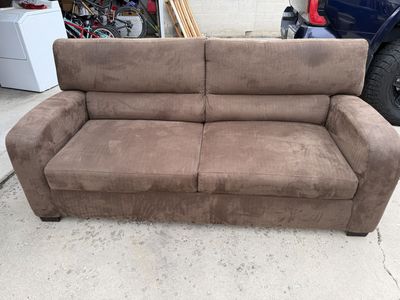 Brown Fabric Couch – Clean, Comfortable - $150 OBO