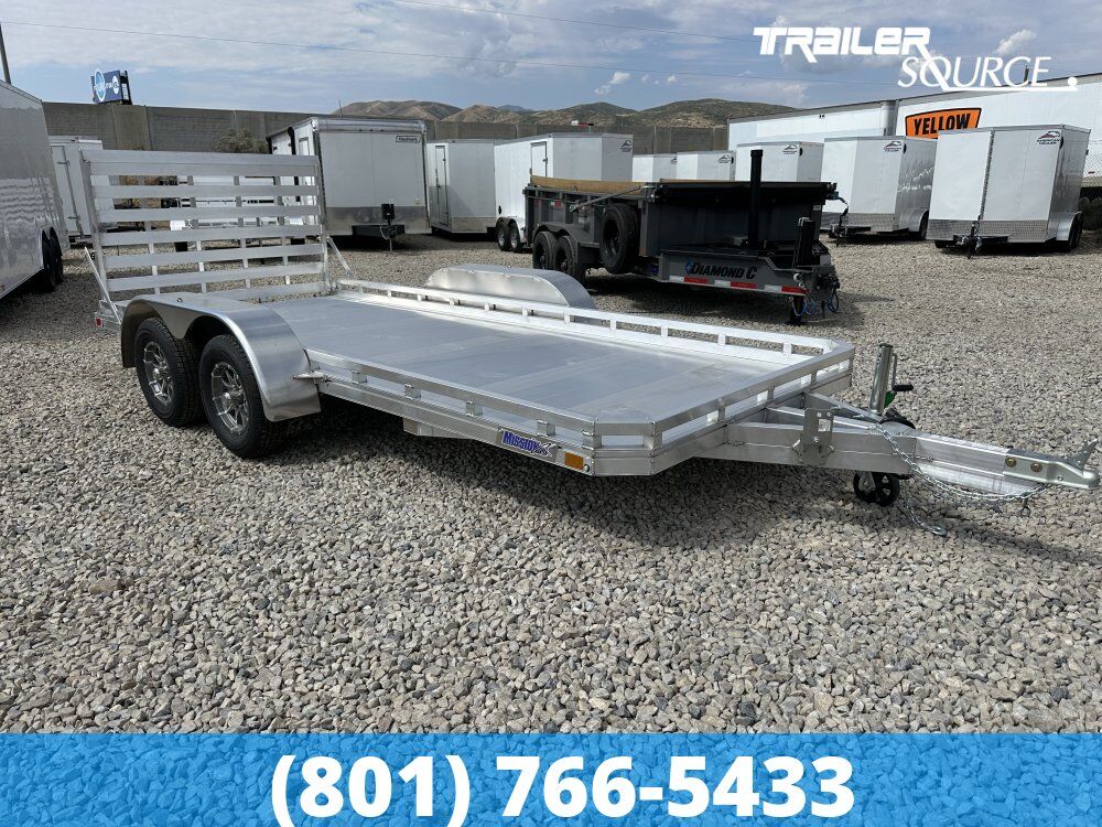 6.5x16 Alcom Mission FA 2.0 Tandem Axle Utility Trailer - 7K GVWR Alloy Wheels