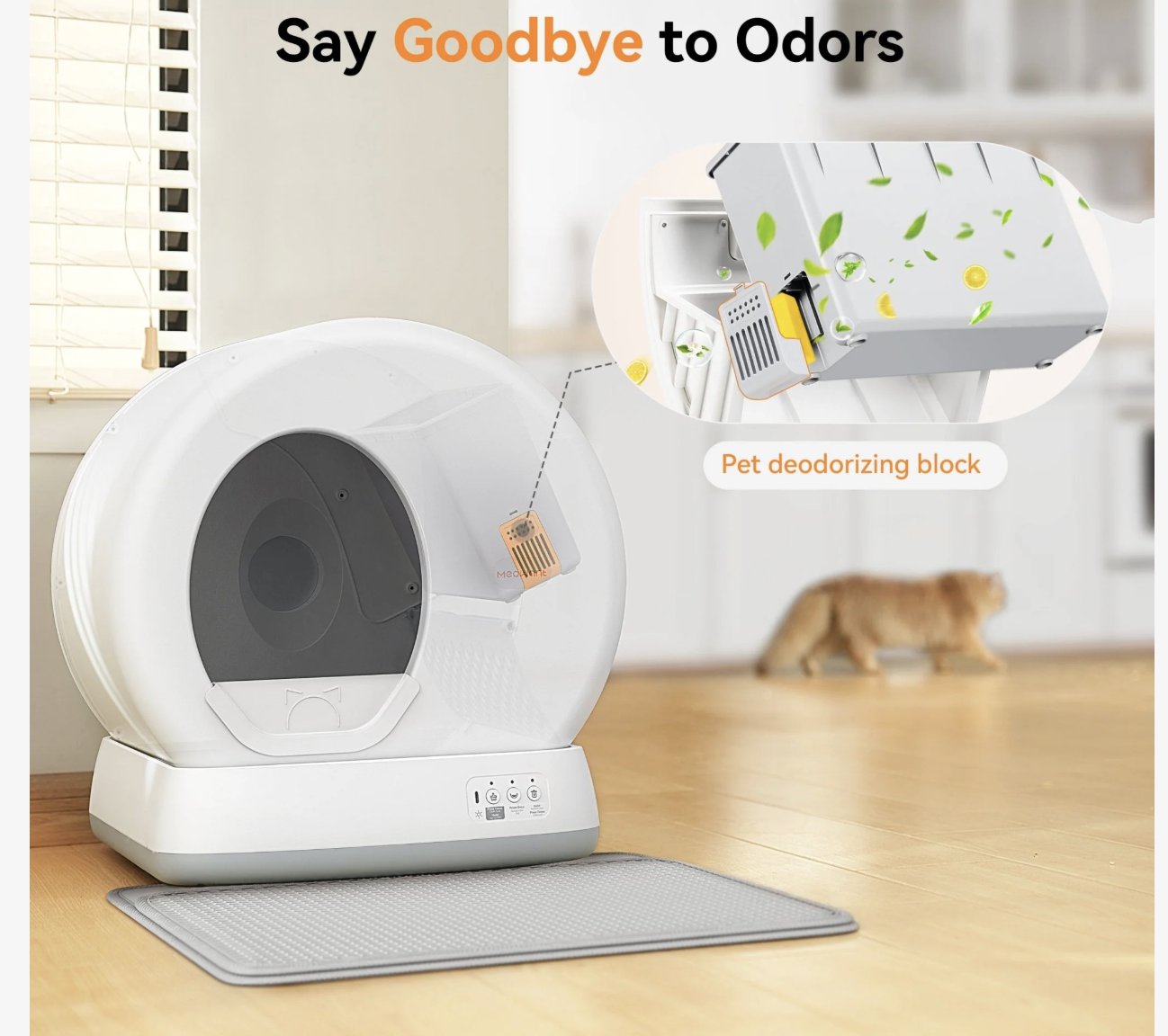 New in Box Meowant  WiFi Enabled Self-Cleaning Cat Litter Box - MW-SC01