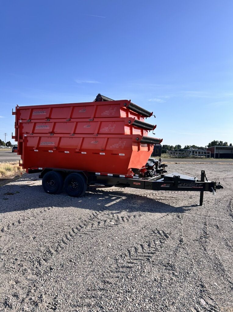 14' Bumper Pull Roll Off Dumpsters