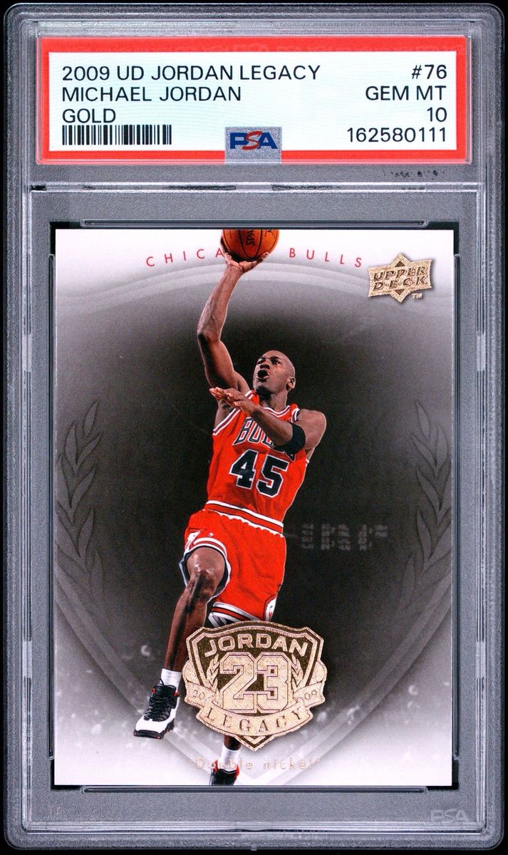 2009 Upper Deck Jordan Legacy Michael Jordan Gold #76 PSA 10 Gem Mint