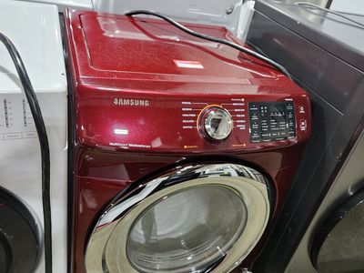 NICE SAMSUNG RED FRONTLOAD ELECTRIC DRYER! W-WARRANTY