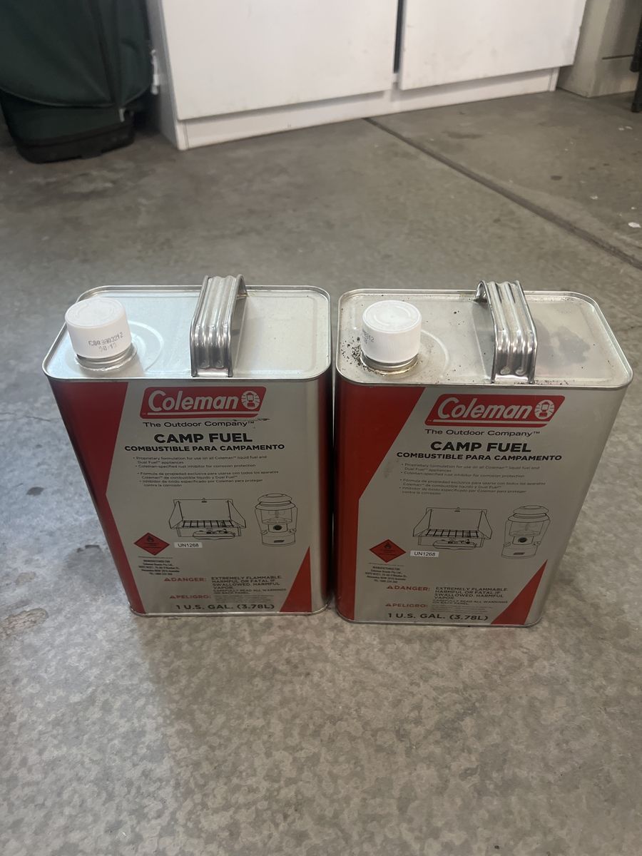 2x Coleman 1 Gallon Camp Fuel White Gas for Lanterns & Stoves - Unopened