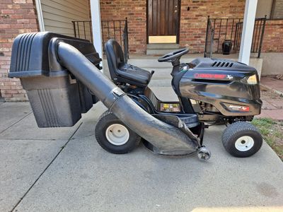 Troy Bilt XP 22hp 46' + triple bucket grass catch, tuned