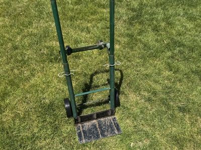 Green Heavy-Duty 4-Wheel Hand Truck Dolly for Moving and Hauling