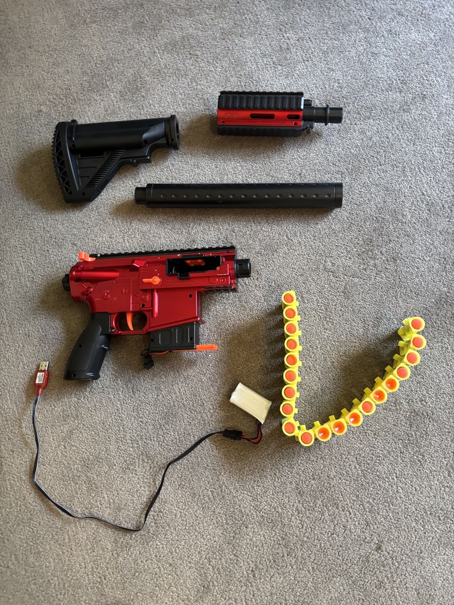 Nerf-compatible electric blaster, multiple fire modes!