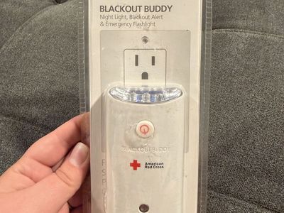 American Red Cross Blackout Buddy Night Light, Blackout Alert & Emergency Flashlight