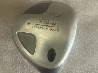 Titleist Titanium 975D 12.5° Driver Golf Club - Used Right-Handed Wood with Head Cover