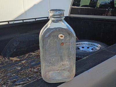 old half gallon glass milk bottles