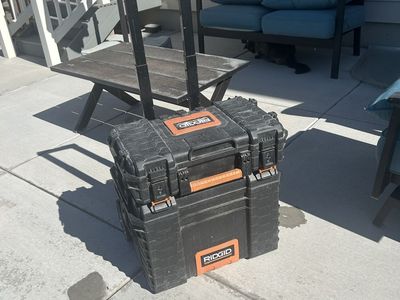 RIDGID Pro Gear 2.0 Mobile Tool Box System - Rolling Cart & Large Box