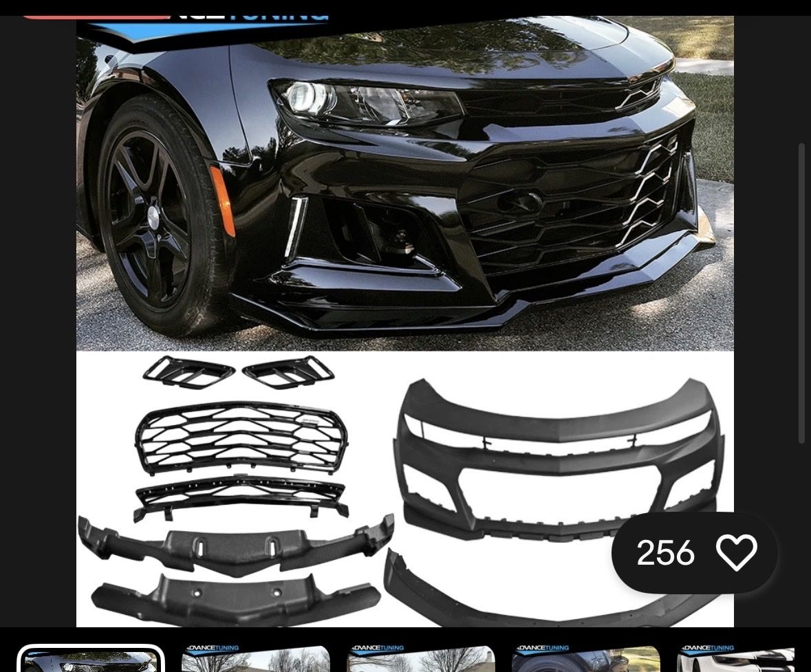 16-18 Chevy Camaro ZLl Style Front Bumper Cover