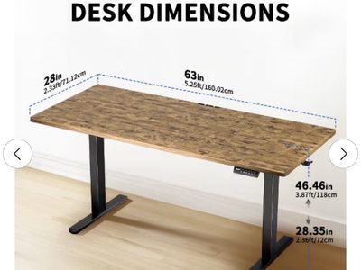 ErGear Electric Standing Desk – Motorized Height Adjustable Desk (New & Assembled)