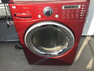 FREE DELIVERY RED LG STEAM LARGE CAPACITY DRYER
