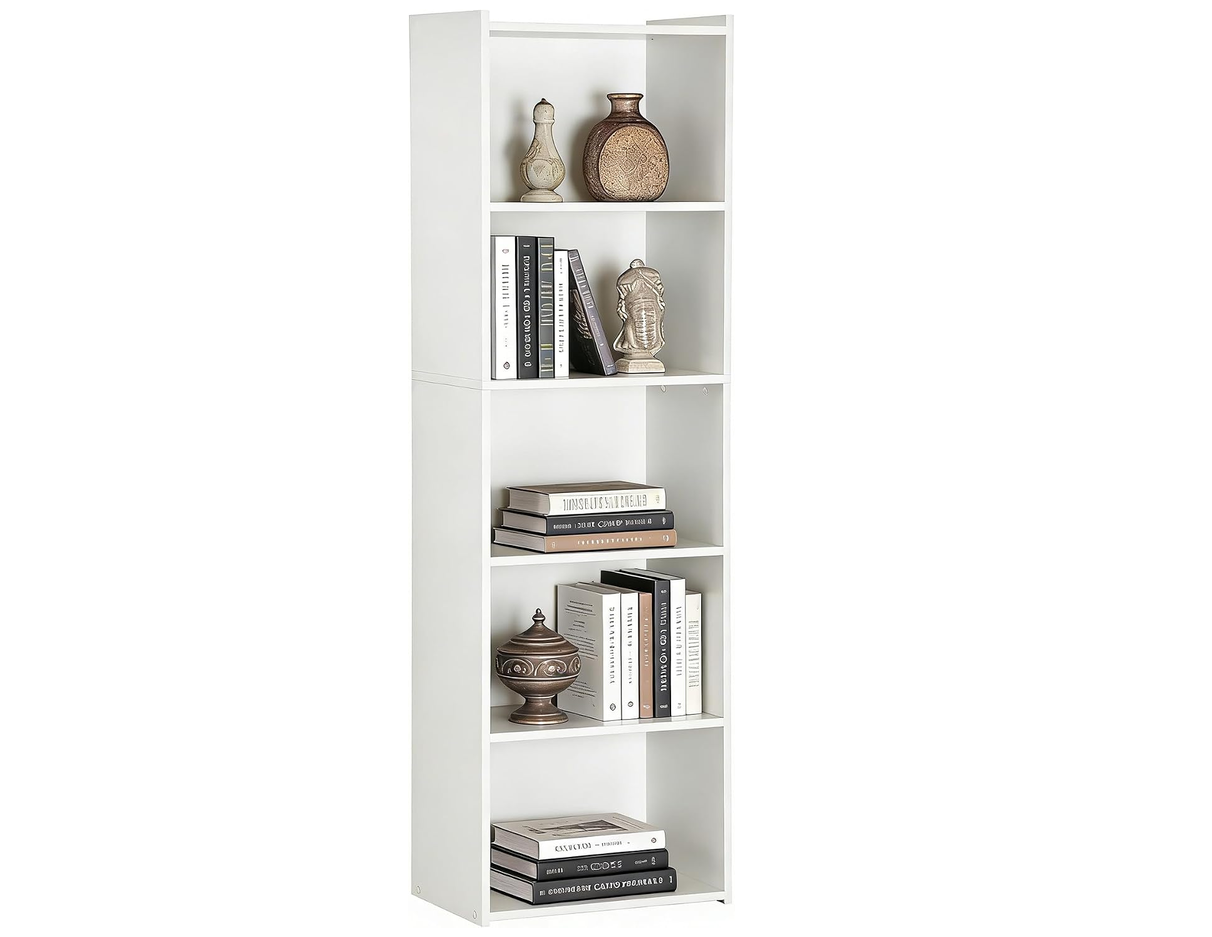 White 5-Tier Book Shelves - New in Boxes