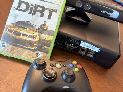 Microsoft Xbox 360 Console Bundle with Kinect Sensor, Controller & DiRT Game