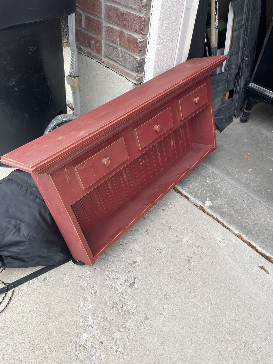 Red shelf
