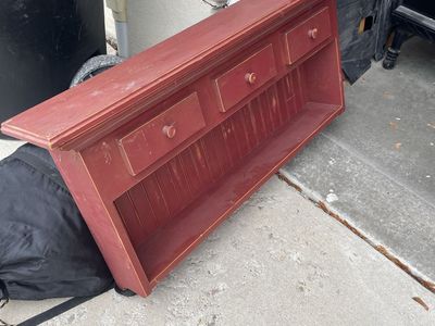Red shelf