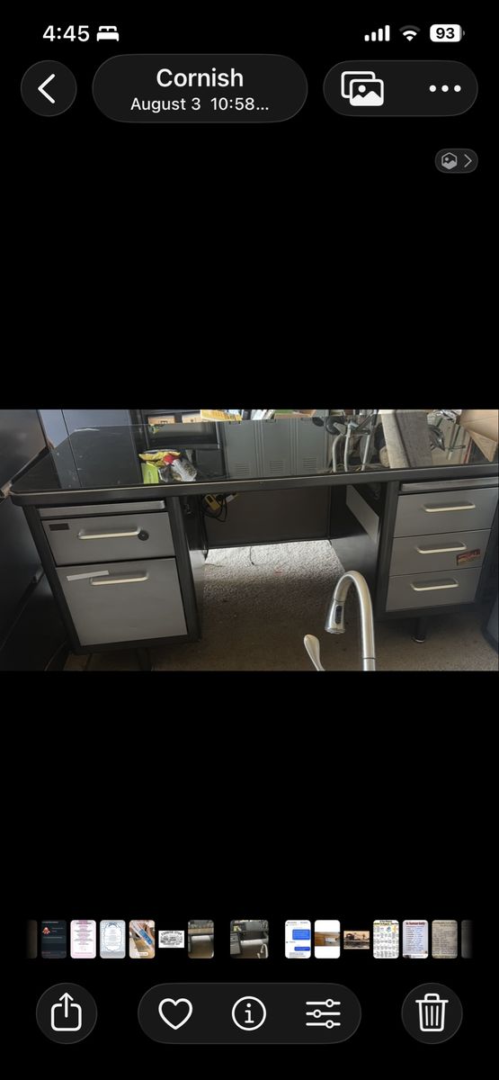 Vintage Metal Desk