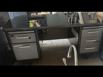 Vintage Metal Desk