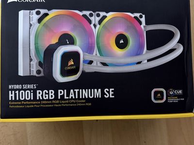 Corsair h100i RGB platinum se cpu cooler