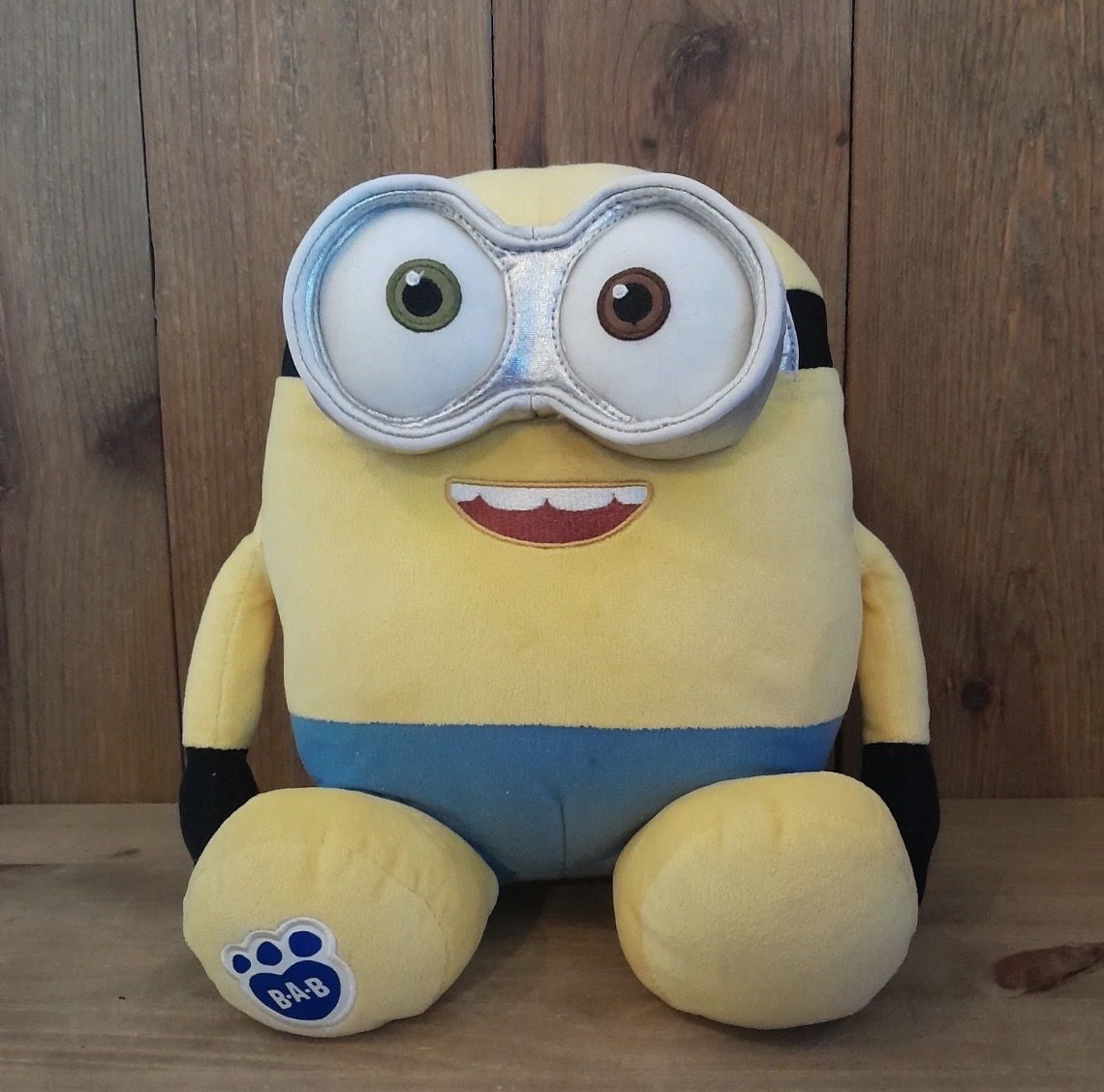 Build A Bear Despicable Me Bob Minion  12" Plush stuffed  BAB The Rise Of Gru