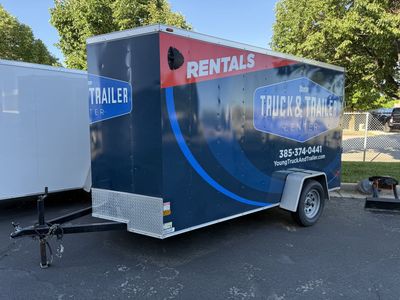 WELLS CARGO 6x12 ENCLOSED TRAILER RENTAL $45