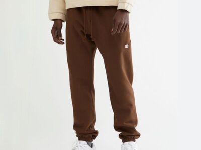 Champion Urban Outfitters Brown C Logo Reverse Weave Sweat Pants - Size Small