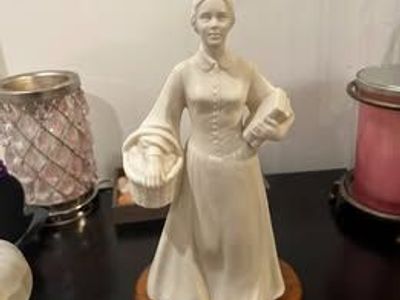 “SHARING” Figurine by Florence Le Hemen – Hansen Classics – Porcelain Woman with Basket & Book