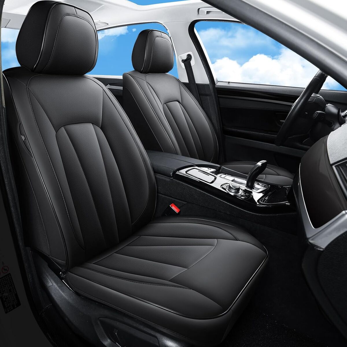 NEW Front Car Seat Covers, Waterproof Leather Car Seat Covers, Comfortable Automotive Seat Protector Covers