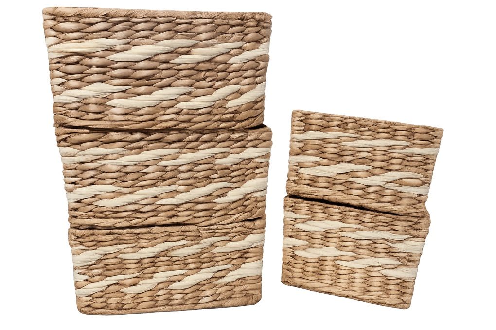 Woven Baskets- Size: 10” x 7.5” QTY 5
