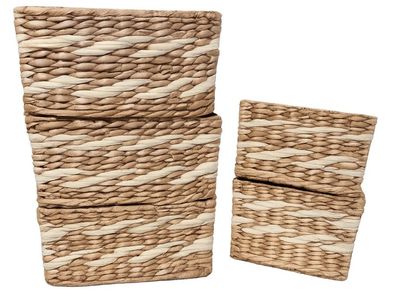 Woven Baskets- Size: 10” x 7.5” QTY 5