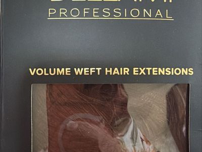 BELLAMI Professional Volume Weft Hair Extensions 20" Dark Chestnut Brown #10 145g