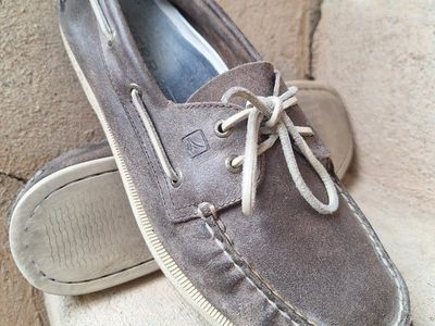 Mens 13 Sperry Top-Sider Gray Boat Shoes