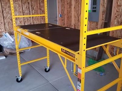 MetalTech Safeclimb 6 ft. Baker Scaffold with Platform and Included Trap Door, 1250 lbs. Load Capacity