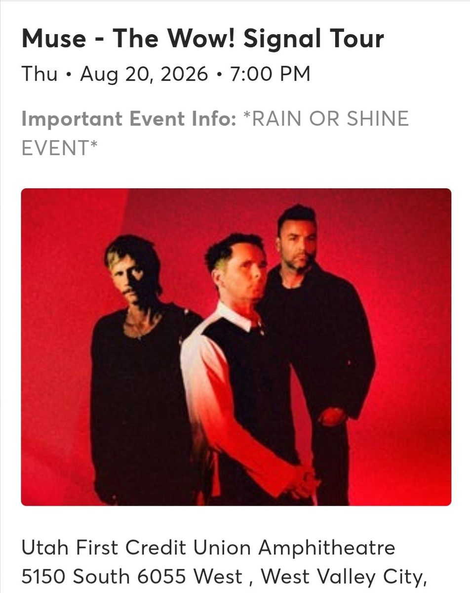 MUSE lawn tix