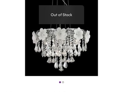 Brand New $900 Glass Geometric Chandelier Beautiful!