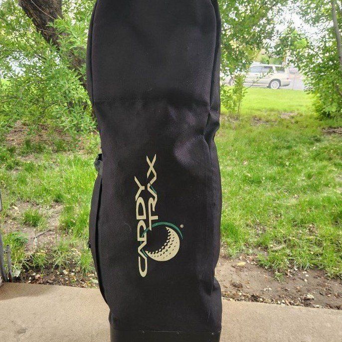 padded rolling golf travel bag, caddy trax