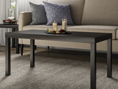 DHP Parsons Black Wood Grain Coffee Table