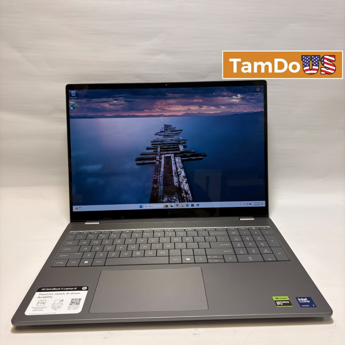 HP OmniBook X 16 Laptop, 16" 2K OLED Touch, Ultra 7 255H, 32GB, 2TB, RTX 4050