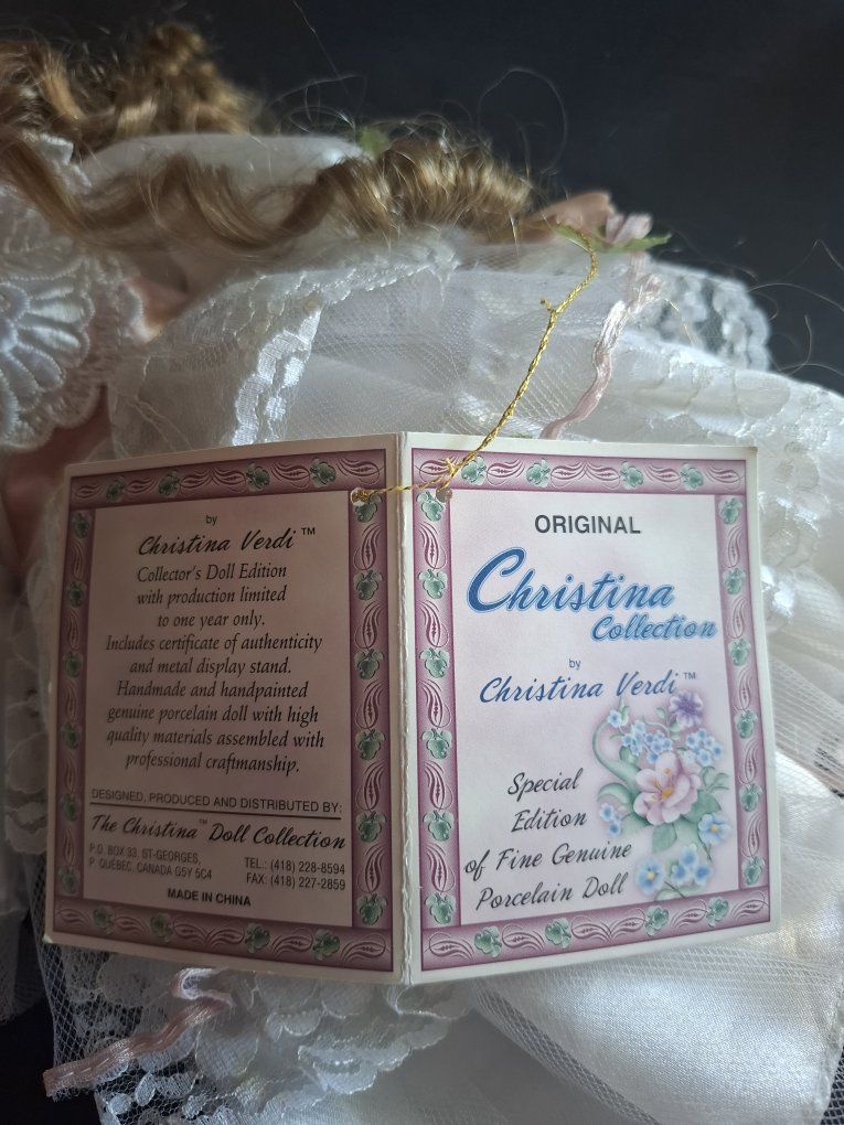 Christina Verdi Original Porcelain Doll - Series 1998 - Special Edition Doll Collection