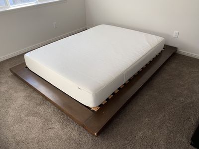 West Elm Terra Platform Bed Frame Japanese style with wood slats