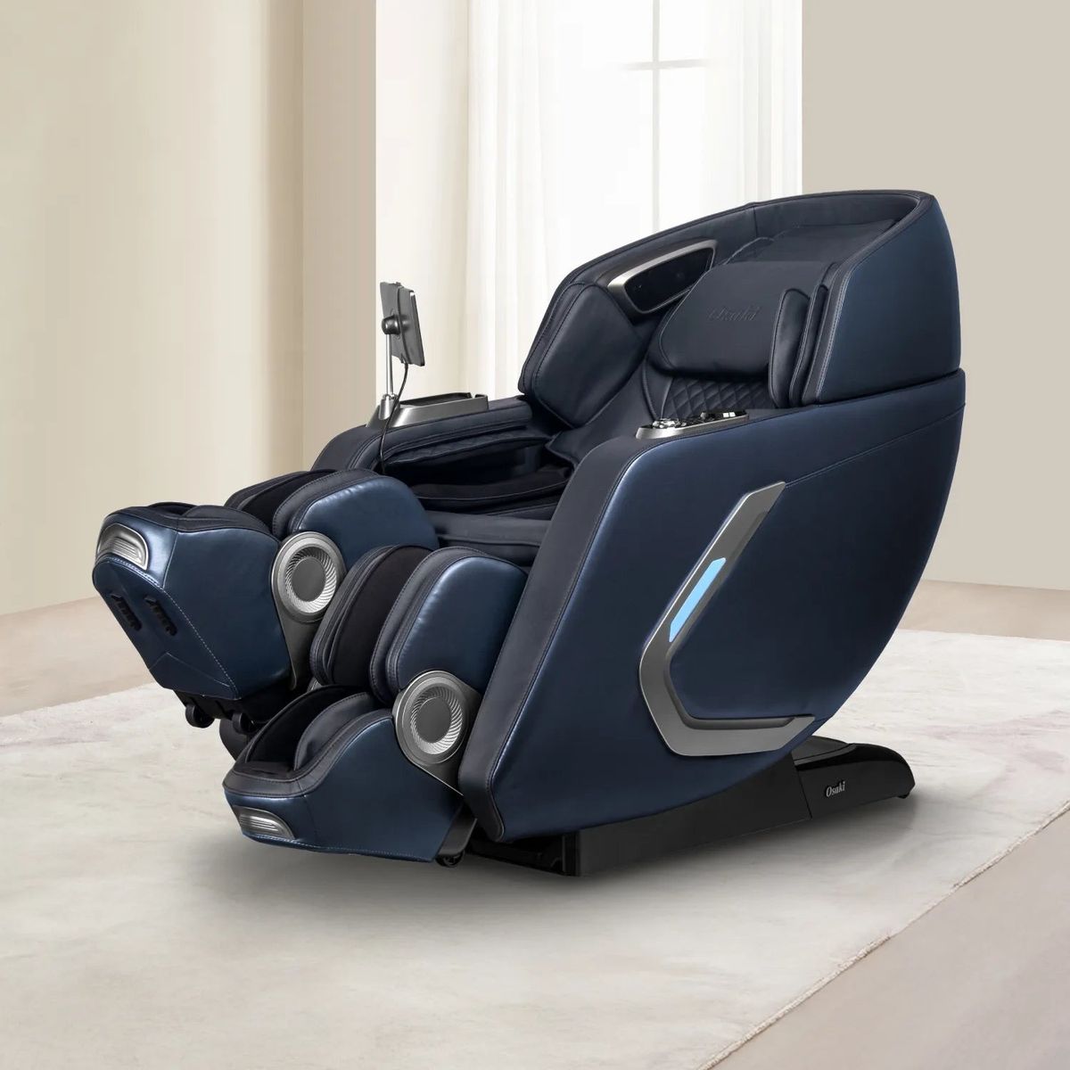 Osaki Platinum Flagship Duo Massage Chair - Brand New, Full Body Recliner, Zero Gravity, Blue
