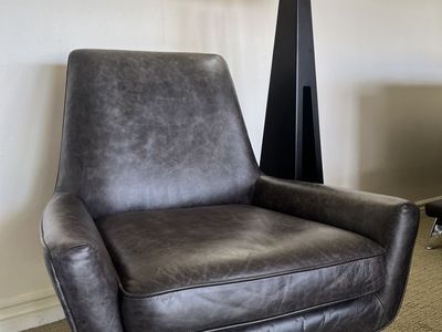 Faux Leather Armchair