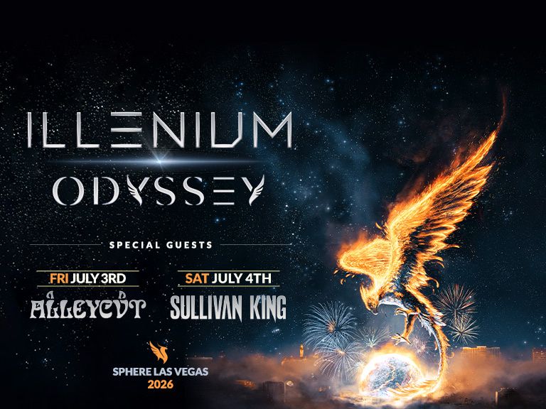 2 Illenium Odyssey July 4th Sphere Tickets (Section 406, Row 10)