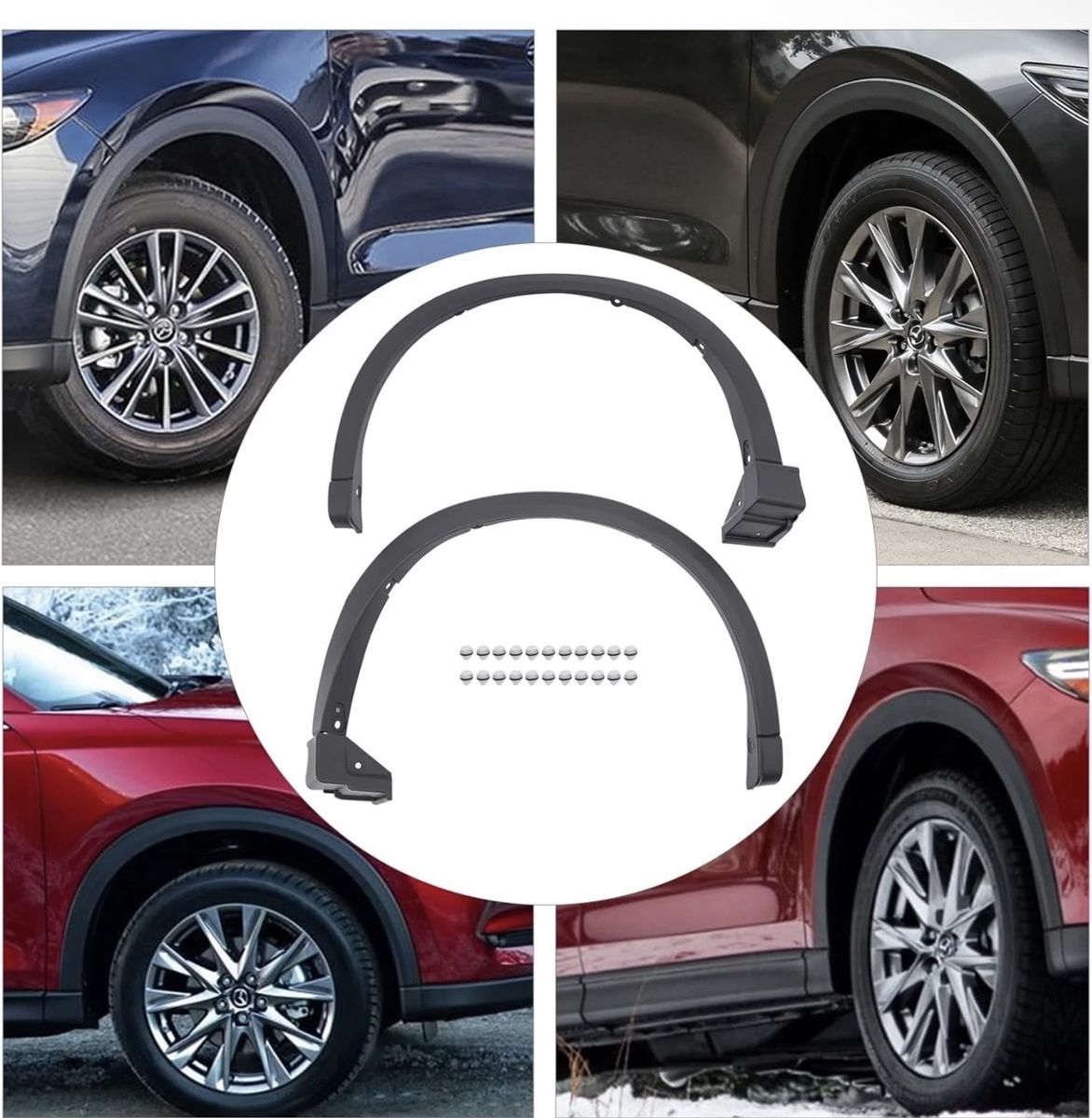 Front Fender Trim For 2017-2021 Mazda CX-5 Front Wheel Arch Fender Flares